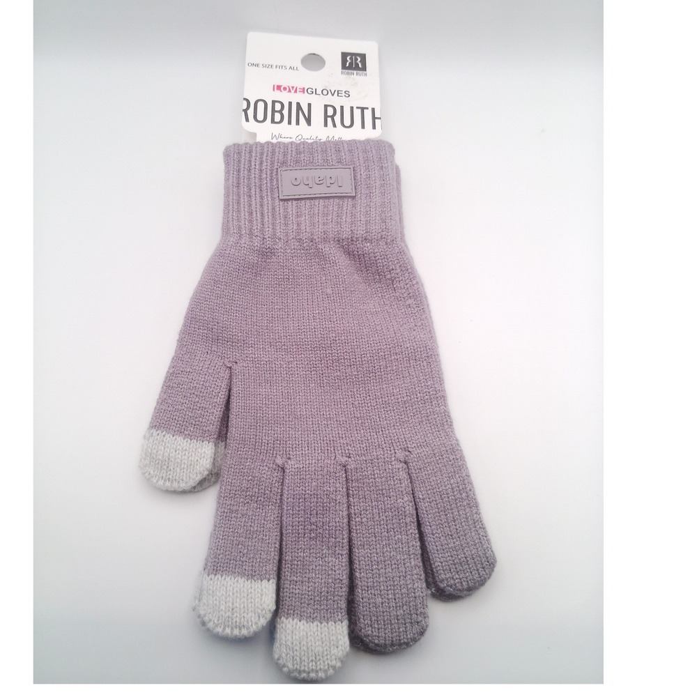 Robin Ruth of the Rockies Gray Love Gloves One Size Gloves NWT